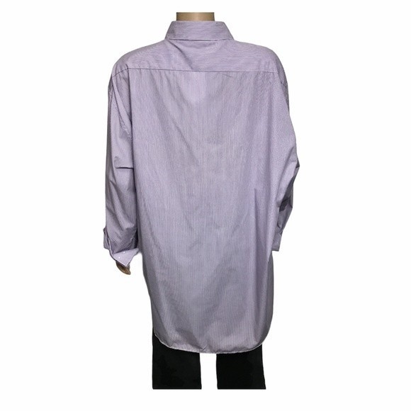 Vintage p.g.b Striped Cotton Button Down Shirt violet,red size 2X - Picture 14 of 16